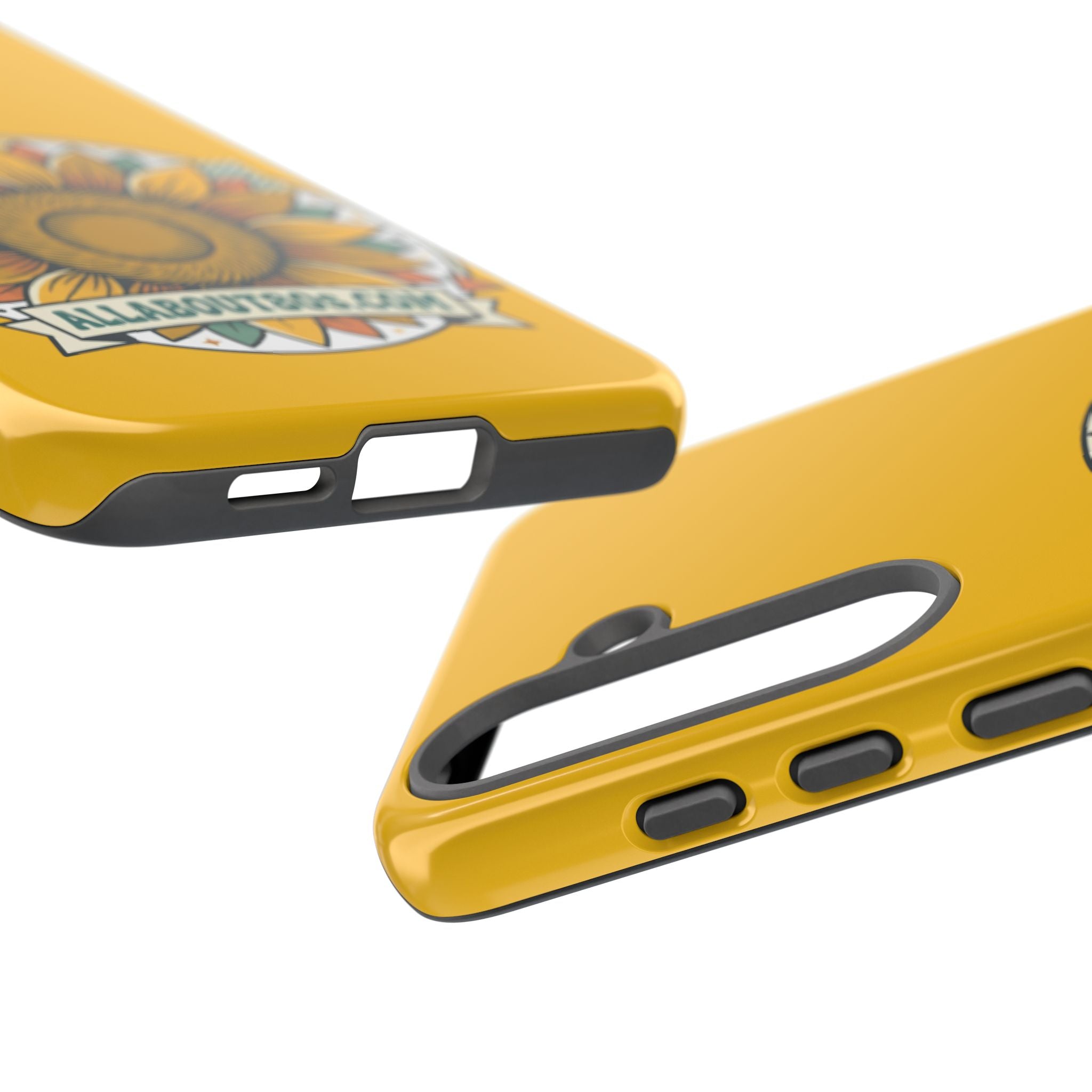 Sunflower Logo Phone Case — AllAbout80s.com Yellow Protective Cover
