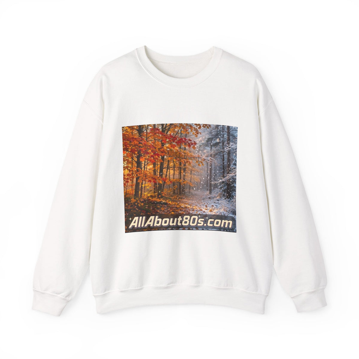 AllAbout80s Autumn Forest Crewneck Sweatshirt