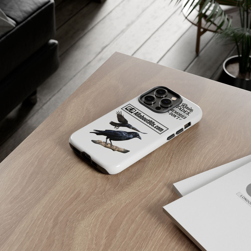 Raven Flight Phone Case — Protective iPhone Case with Black Crow Design