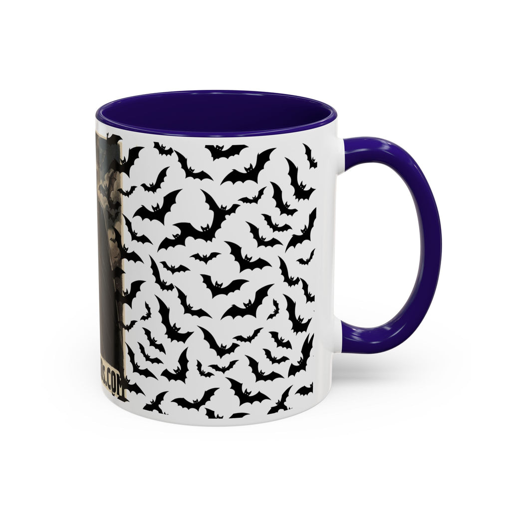 Vampire Dracula Bat Pattern Coffee Mug – Gothic Halloween 11oz/15oz