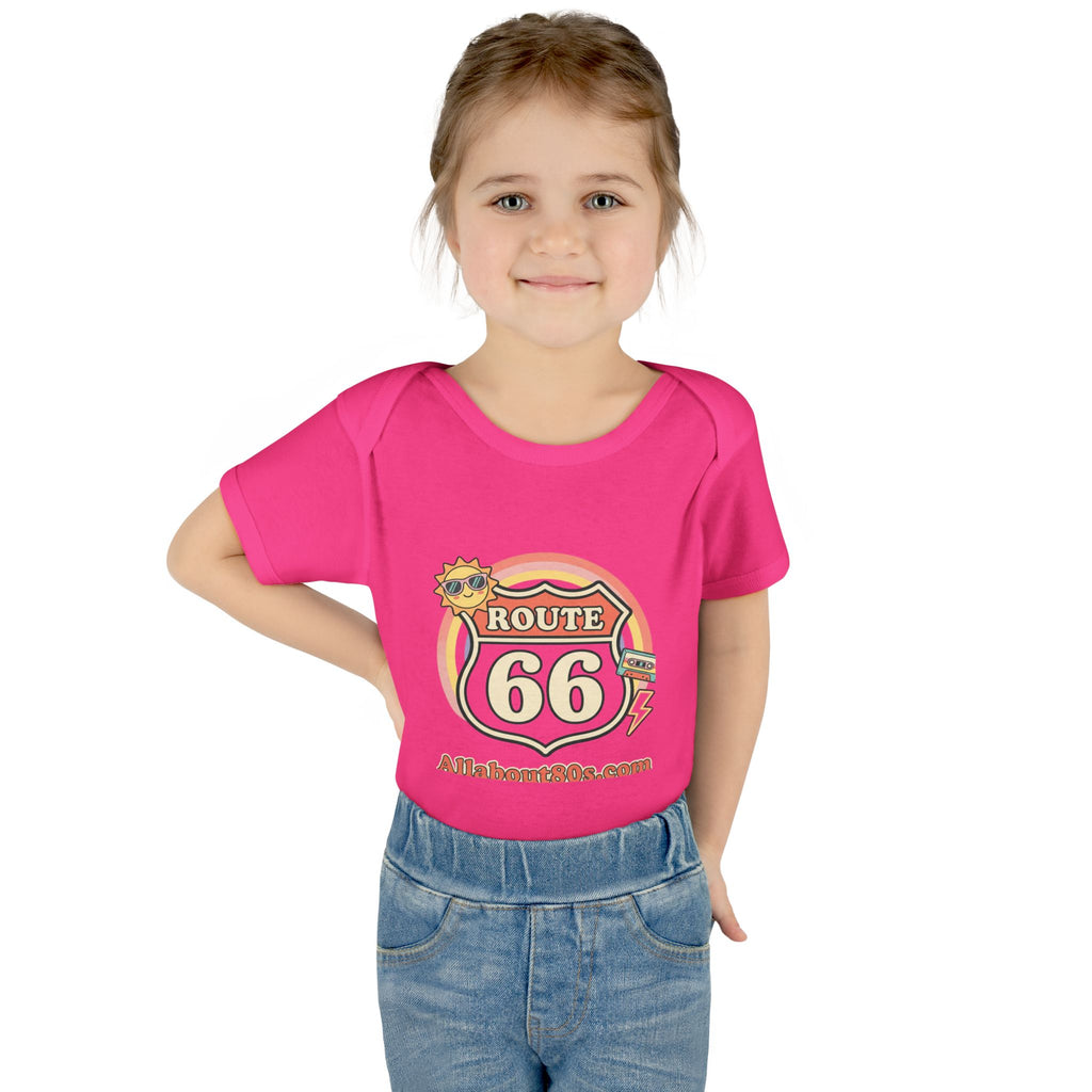 Route 66 Baby Bodysuit – Retro Travel Infant Onesie
