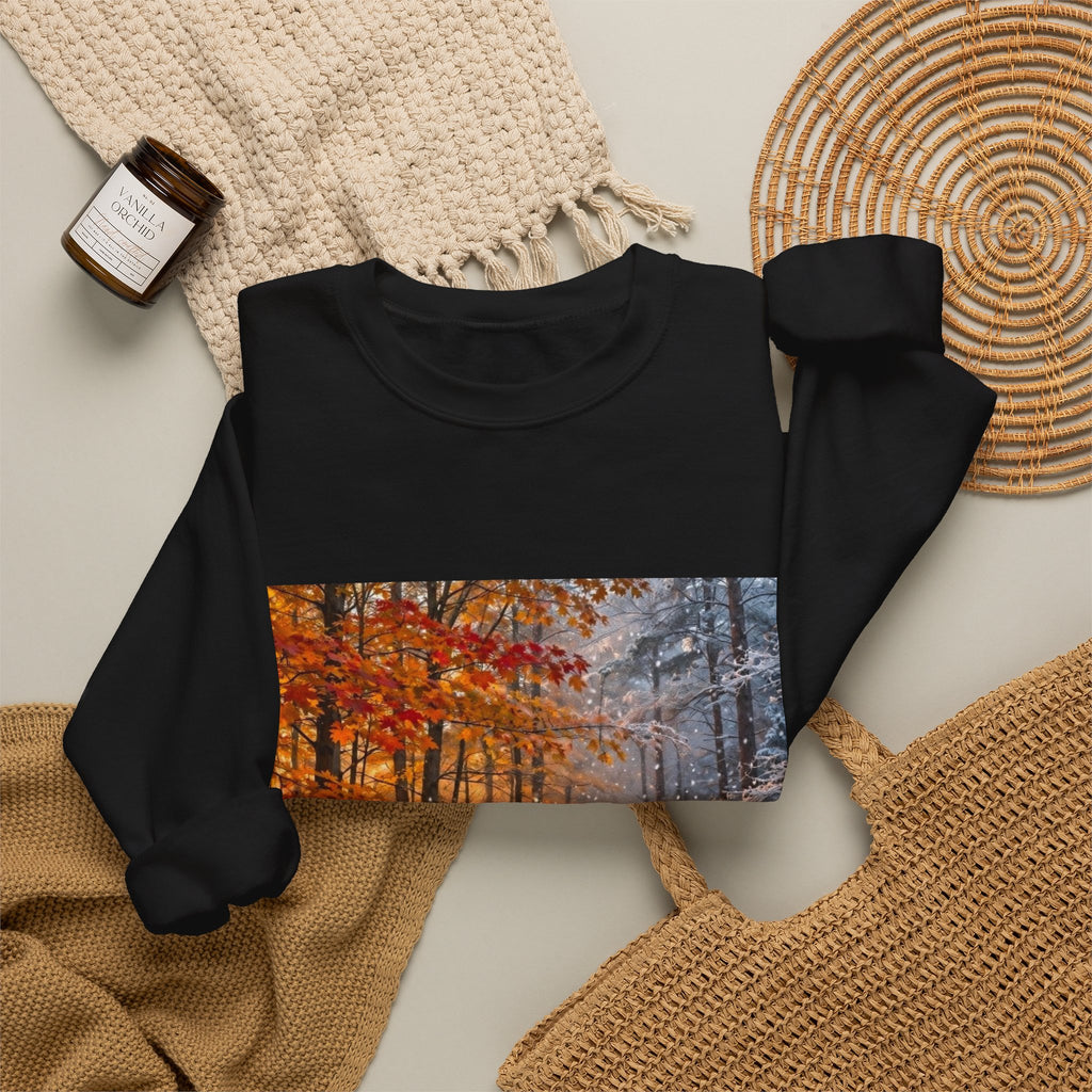 AllAbout80s Autumn Forest Crewneck Sweatshirt