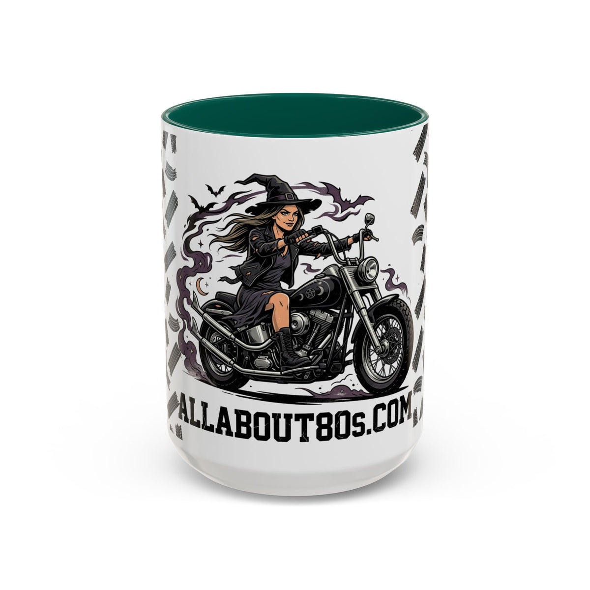 Witch Biker Mug – Motorcycle Witch Coffee Cup (11oz/15oz)