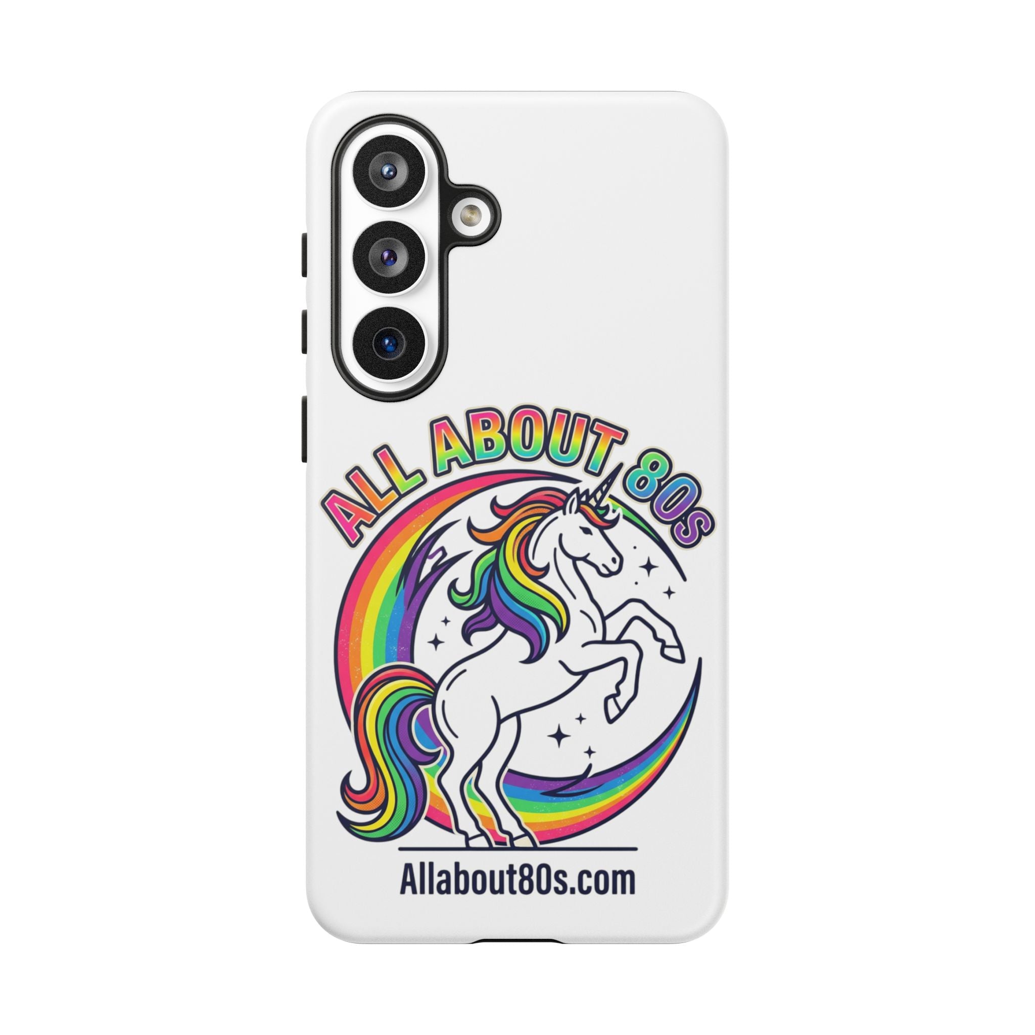 All About 80s Rainbow Unicorn Phone Case