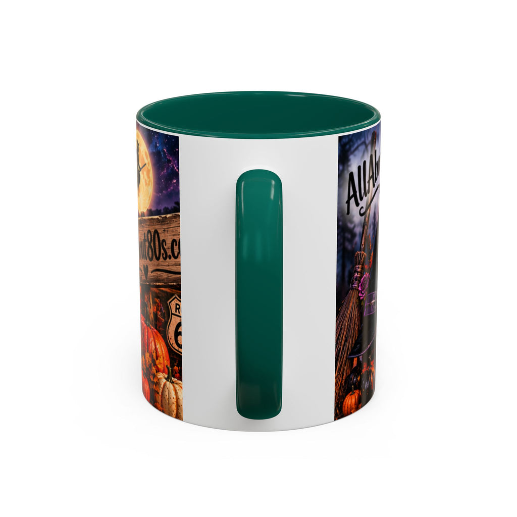 Halloween Witch Scene Coffee Mug — AllAbout80s.com Pumpkin & Moon 11oz/15oz