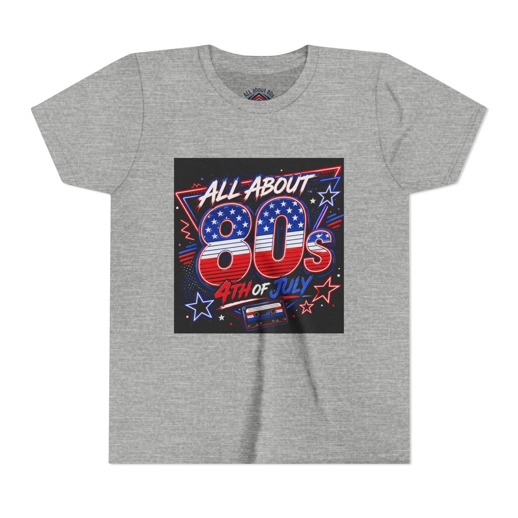 All About 80s 4th of July Youth Tee