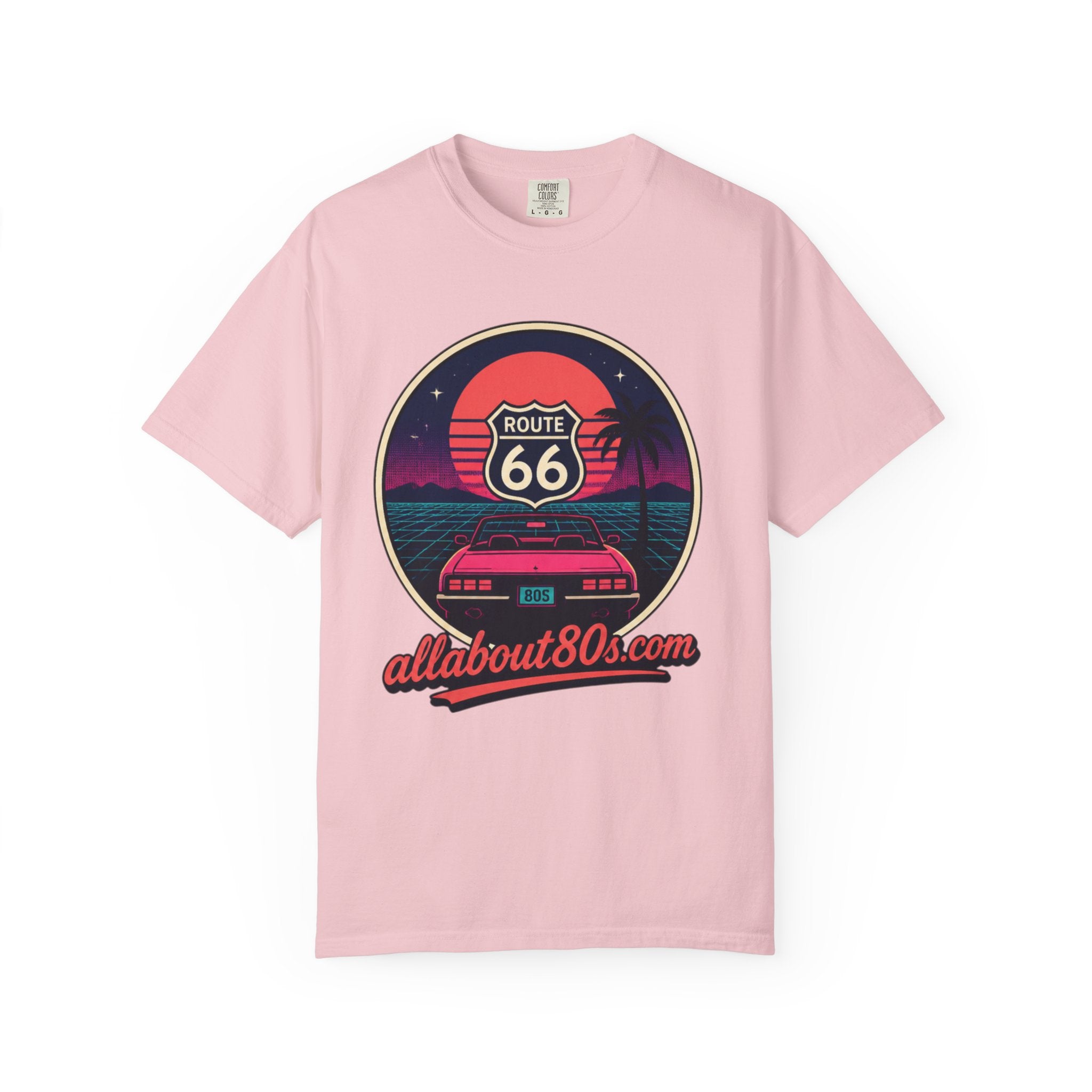 Route 66 80s Retro T-Shirt — AllAbout80s.com Vintage Sunset Tee