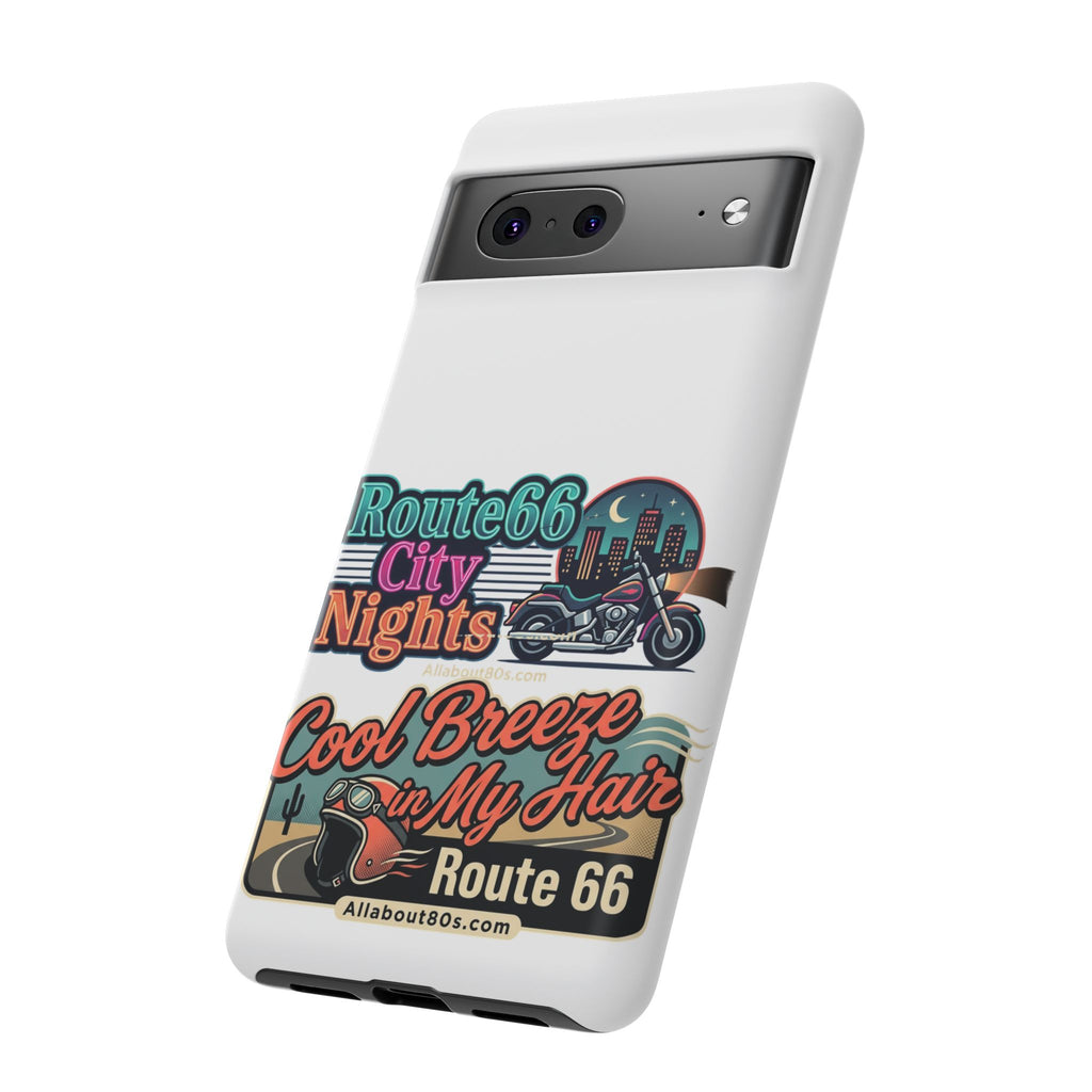 Phone Case — Route 66 City Nights Motorcycle Design
