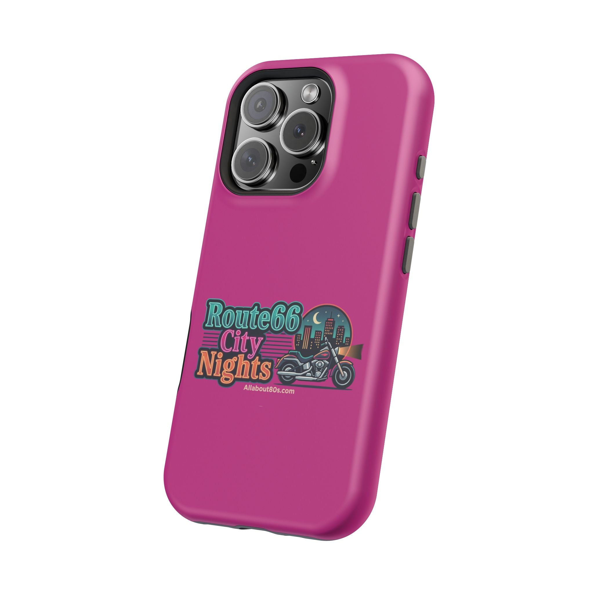 Phone Case — 'Route 66 City Nights' Magnetic Impact-Resistant Case